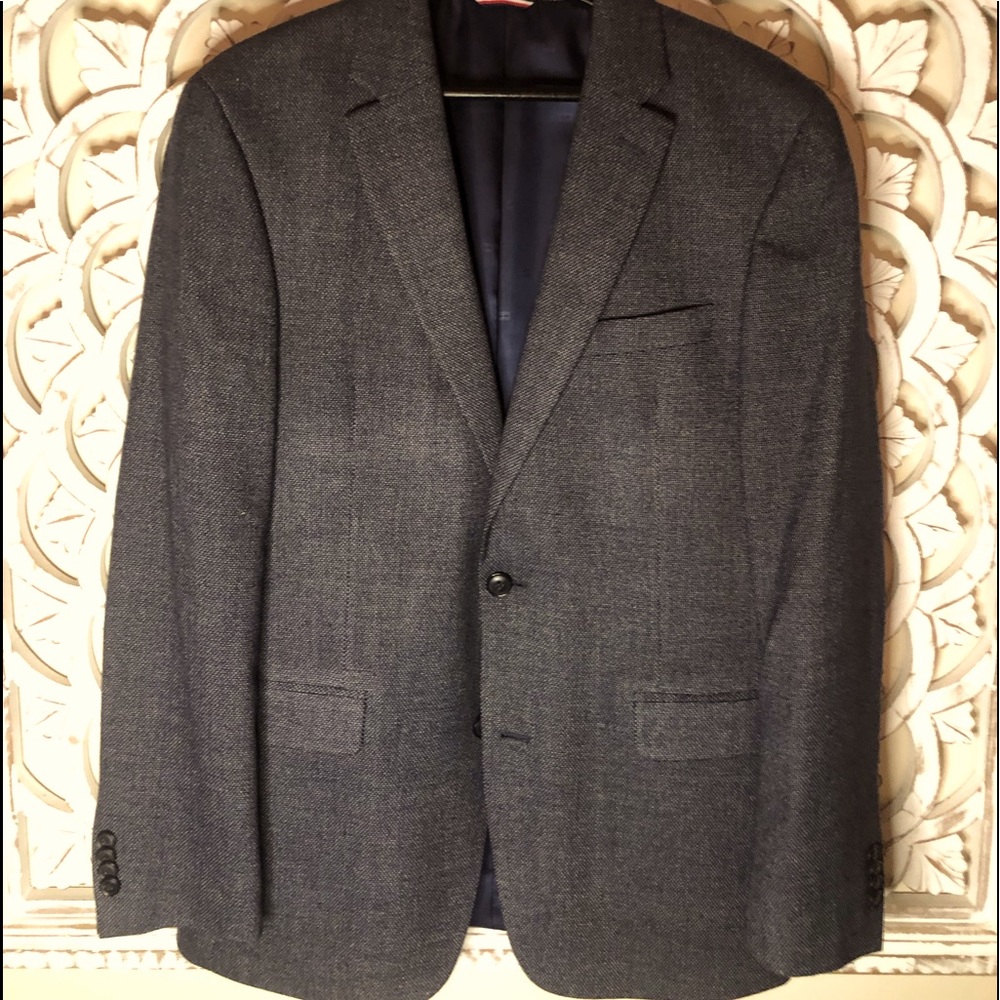 Tommy Hilfiger slate-blue tweed blazer, size 40R